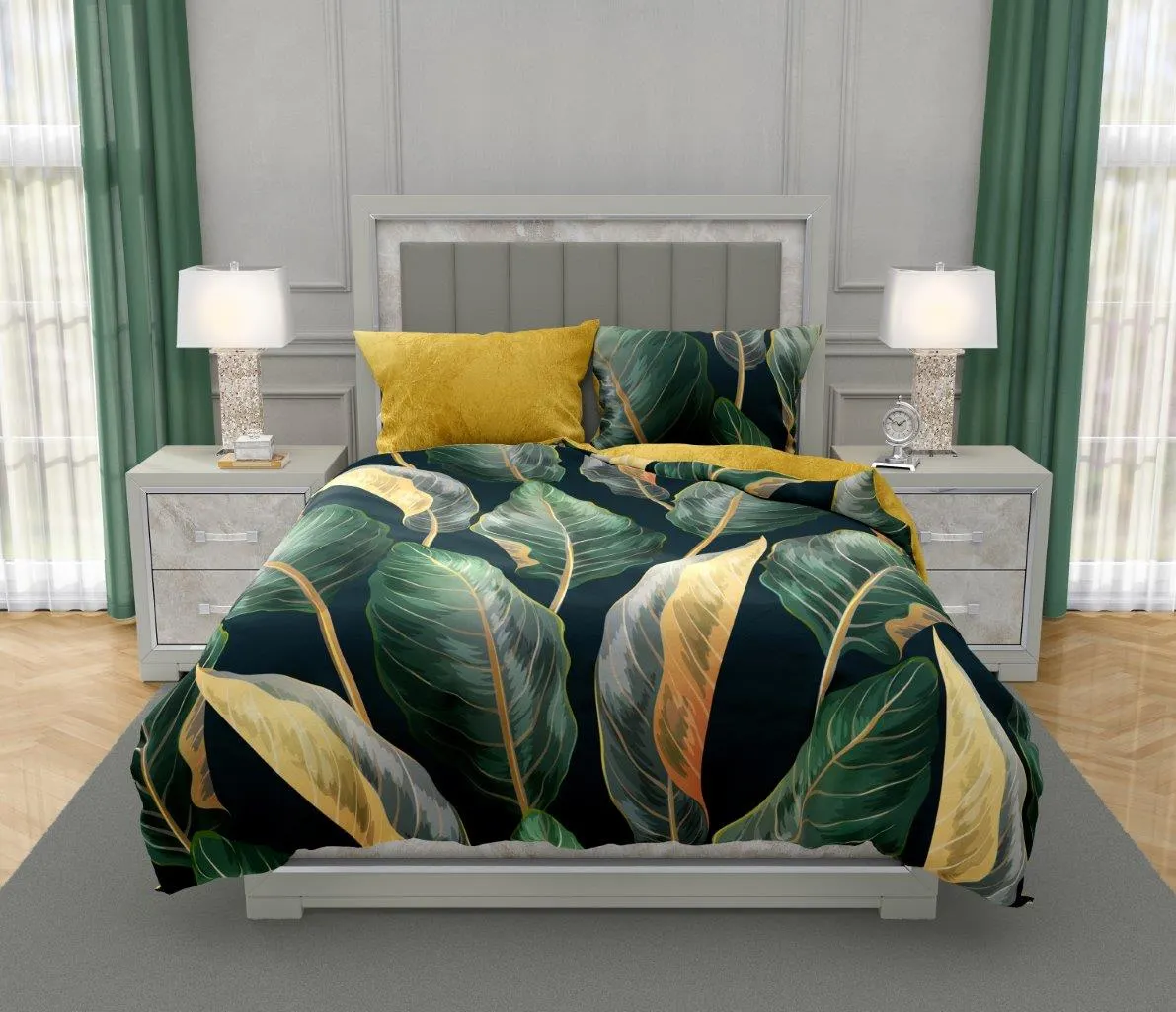 Pościel komplet NOBILE 013 160x200+2x70x80 satyna bawełaniana fotoprint wielokolorowy - FARO_31221