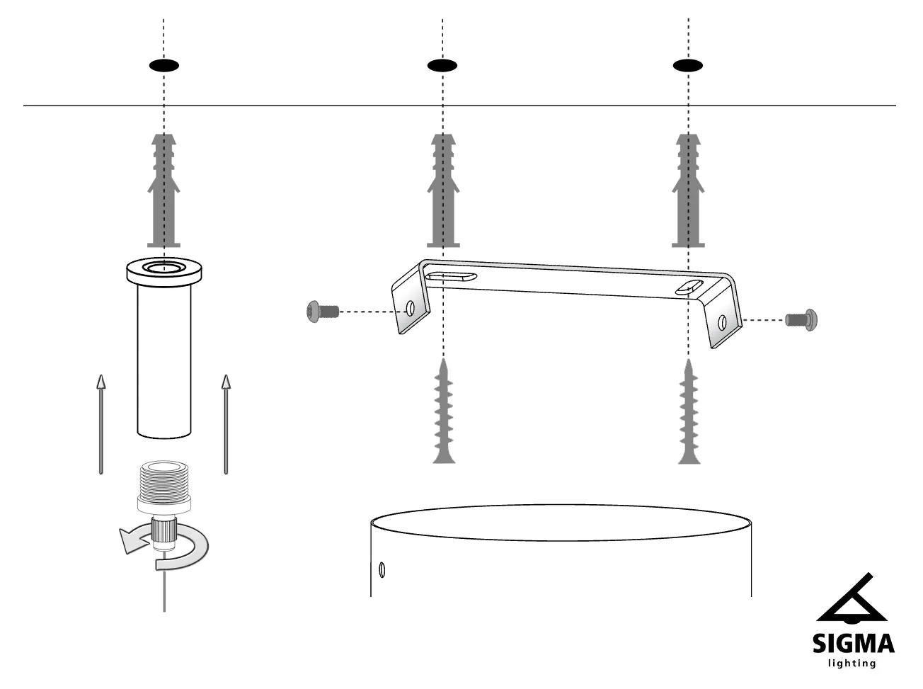 Lampa wisząca ANDY biało-złota — zdjęcie 2