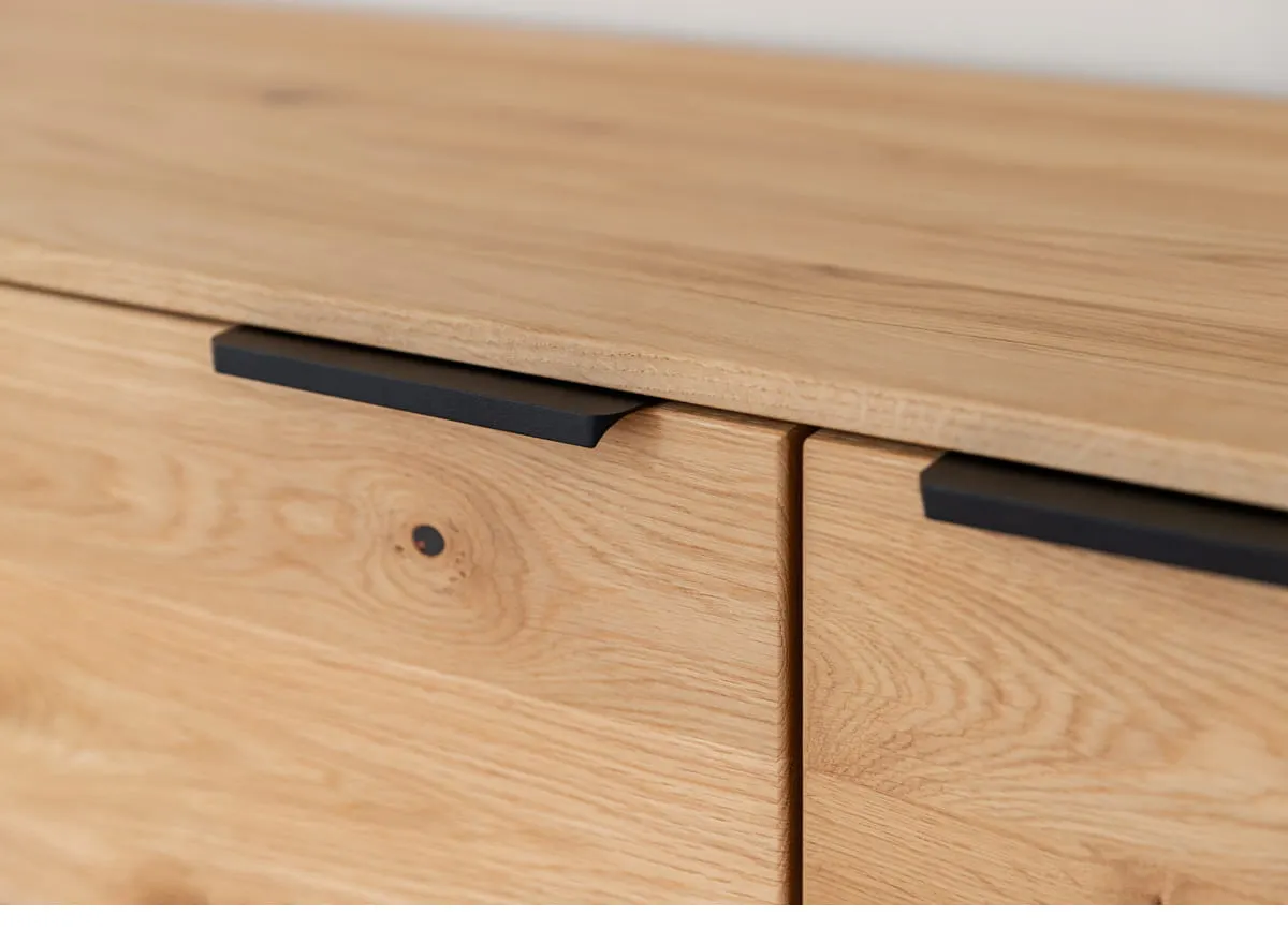 Komoda dębowa 3-drzwiowa TIRANO Dąb olejowany - ZITIR05N