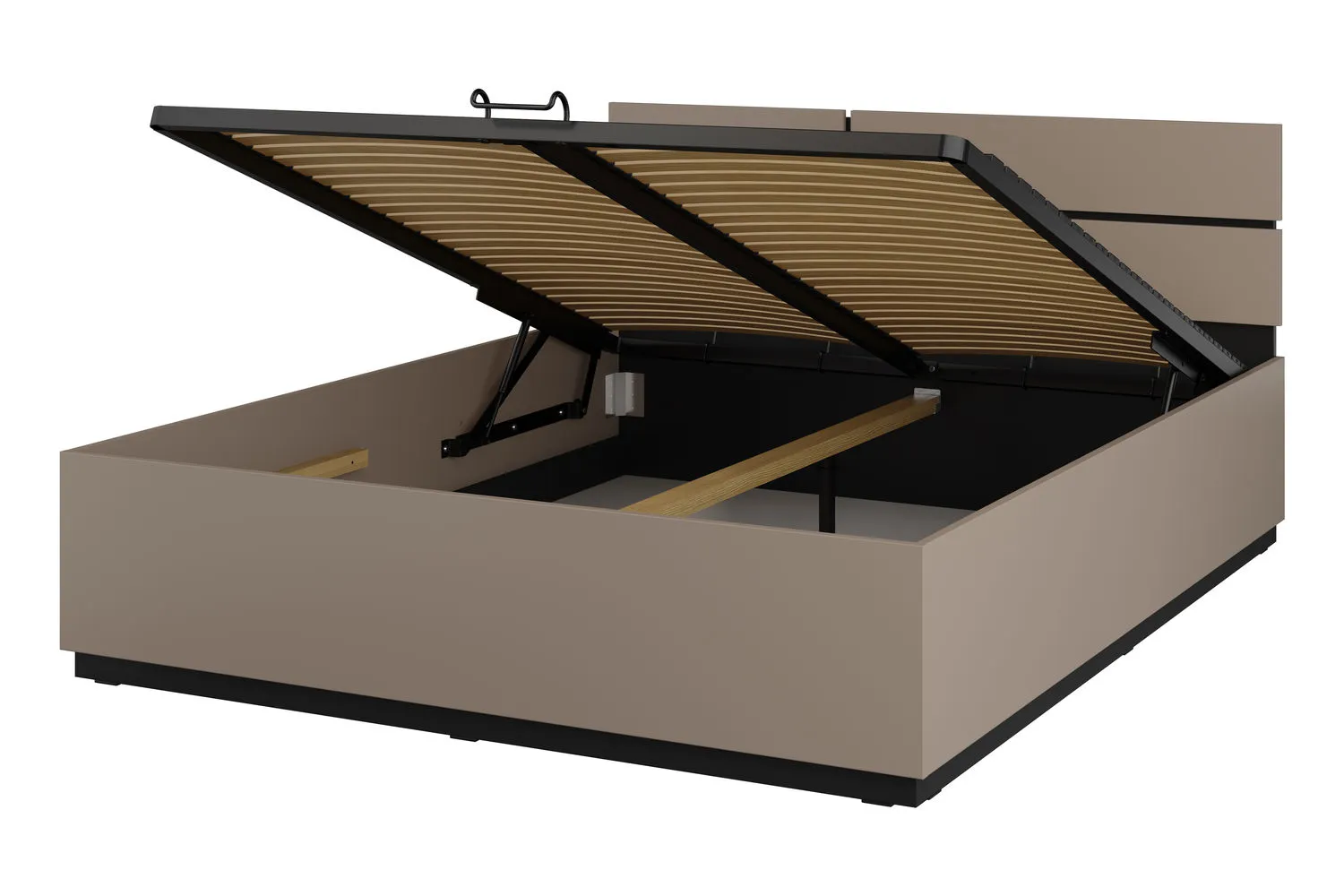 Łóżko z pojemnikiem CROSS S 51 160x200 congo czarny - 24CWMY51