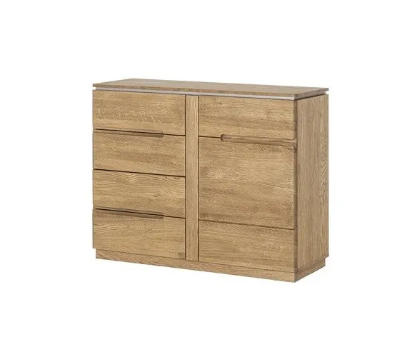 Komoda 1-drzwiowa z 4 szufladami MONTENEGRO 44 drewniana dąb rustical 108x87x42cm