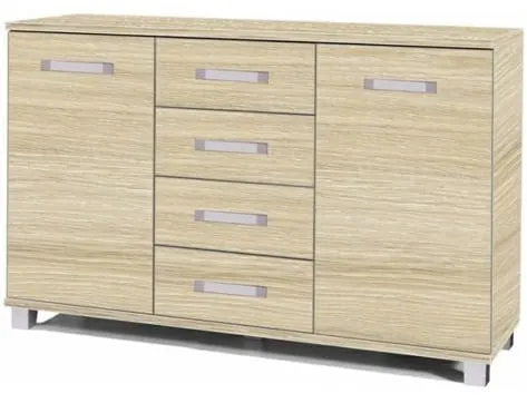 Komoda z szufaldami Maximus M36 dąb sonoma Meble, Kredens, Gabinet, Szuflada, Skrzynka pocztowa