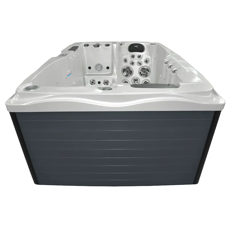 Jacuzzi ogrodowe 2-os. z hydromasażem SPA-749 200x135 cm biały/antracyt - HS_SPA749-3282