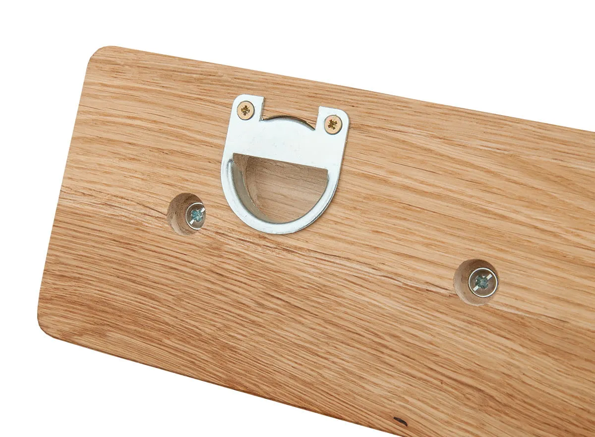 Wieszak dębowy duży Gialo 70x10x5,5 cm - 2SGIA12