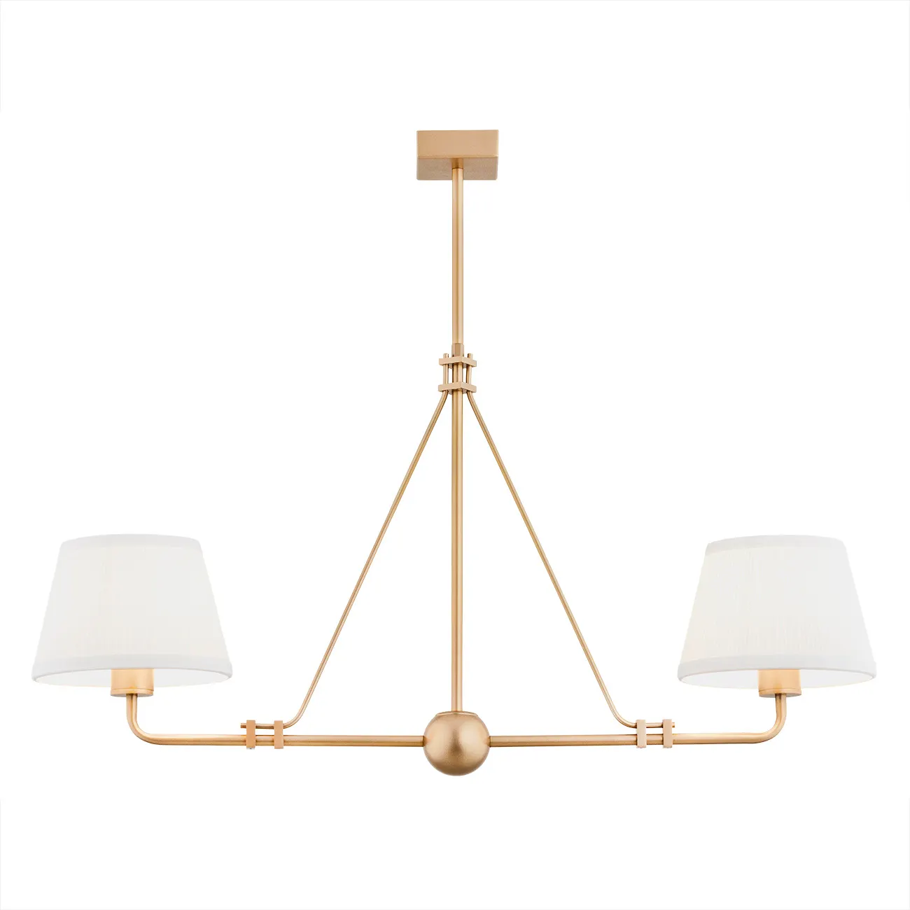 Żyrandol ATRANI metalowy stare złoto śmietankowy 88x67cm Żyrandol ATRANI metalowy stare złoto śmietankowy 88x67cm