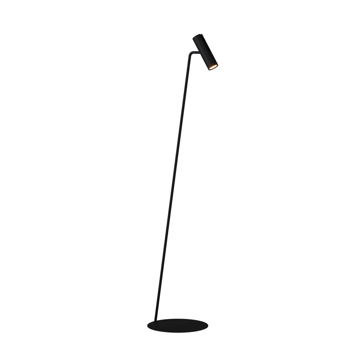 lampa stojąca, lampa podłogowa, czarna, minimalistyczna, źródło światła