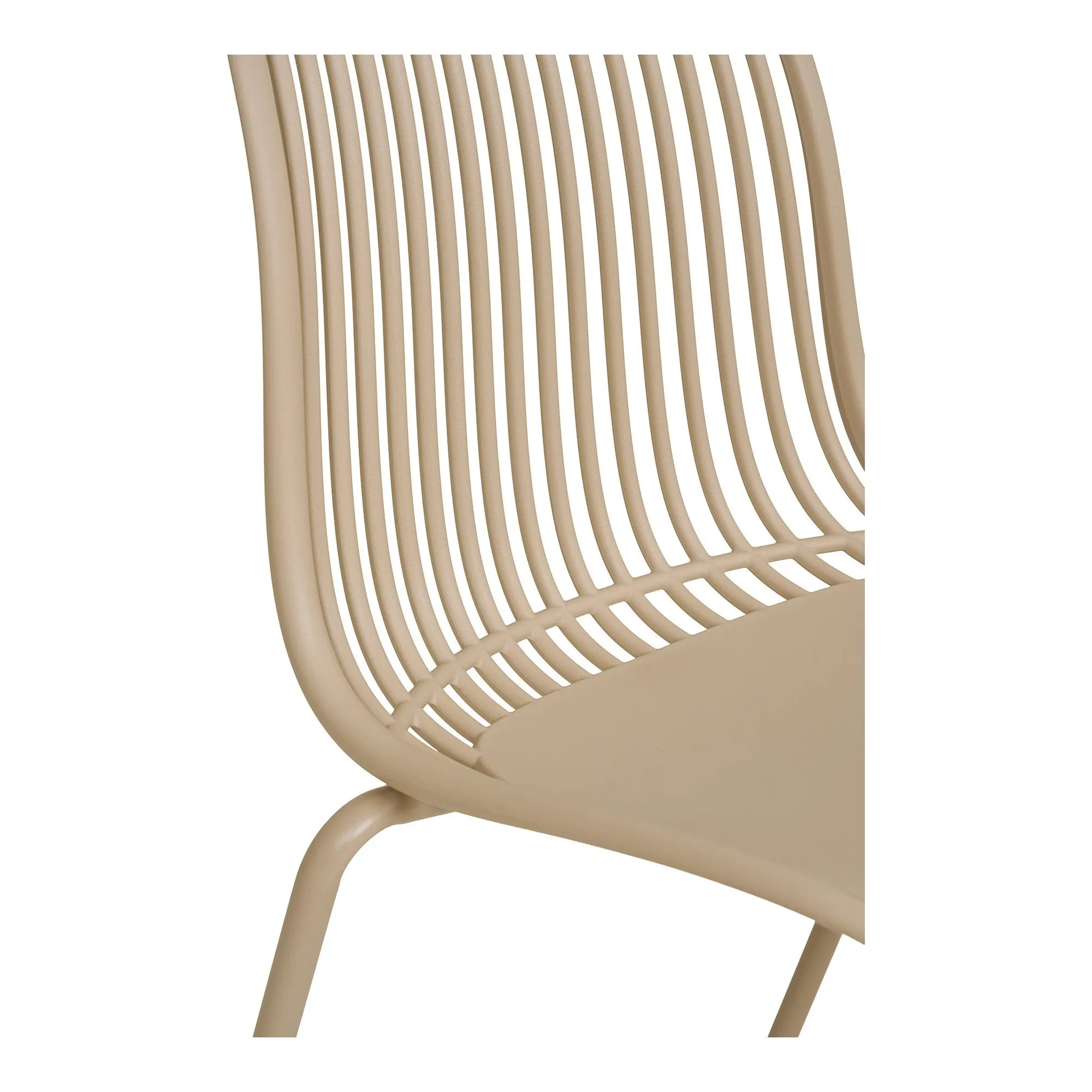 Krzesło ogrodowe BRANSON sztaplowane - beżowe - 7001007