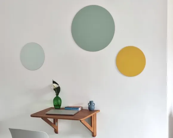 Stół ścienny opadający KLAPP drewniany 60x70 jesion naturalny — zdjęcie 3