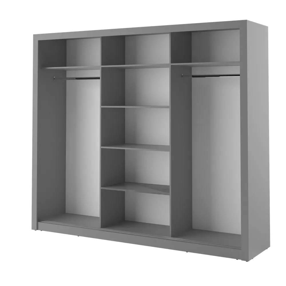 Szafa 3-drzwiowa ARTI AR-02 250cm szara - AR2S