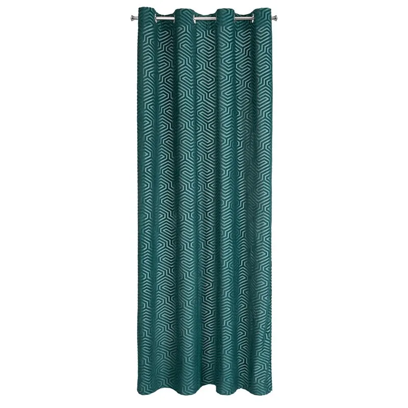 ZASŁONA GOTOWA INGA NA TAŚMIE 140 X 250 CM TURKUSOWY - EU_386974