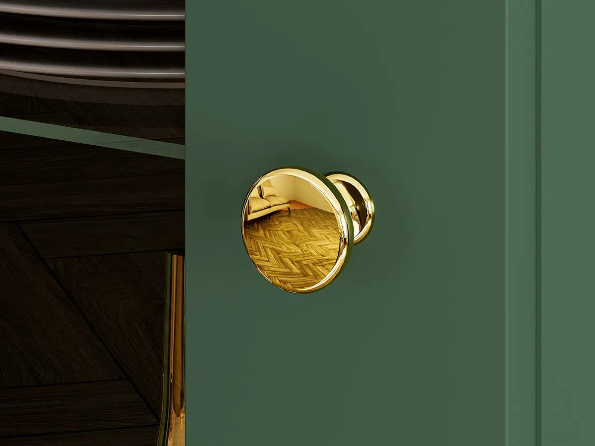 Witryna 1-drzwiowa z 2 szufladami FOREST 01 labrador, złoty - 1FORE01-001