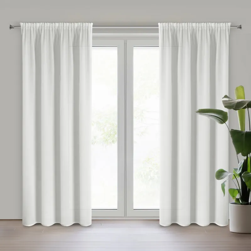 FIRANA GOTOWA ROSSI NA TAŚMIE 135 X 270 CM BIAŁY FIRANA GOTOWA ROSSI NA TAŚMIE 135 X 270 CM BIAŁY