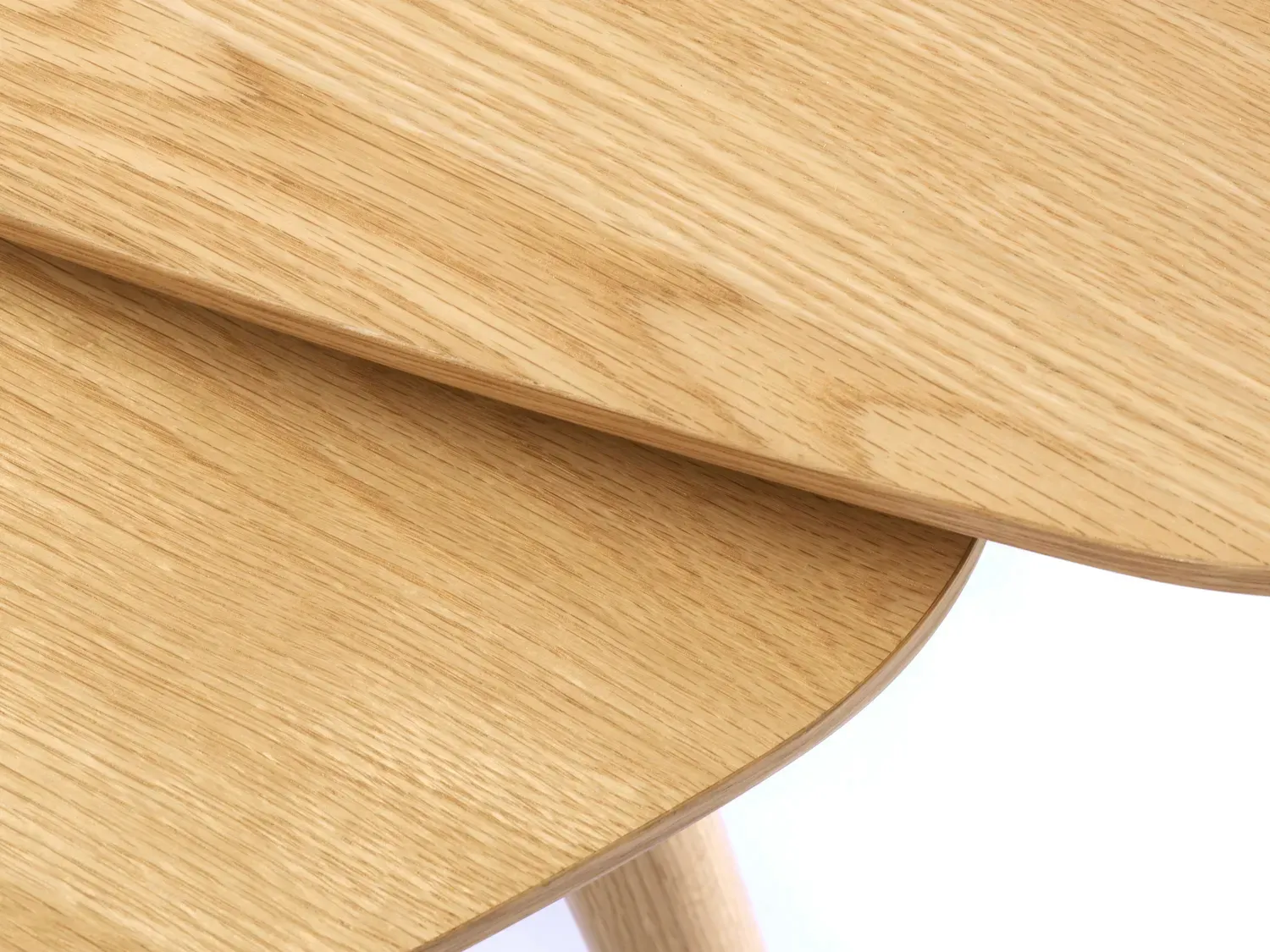 Zestaw stolików kawowych ADDA 2szt. (41x70cm - 45x100cm) - dąb naturalny - UN_48592780