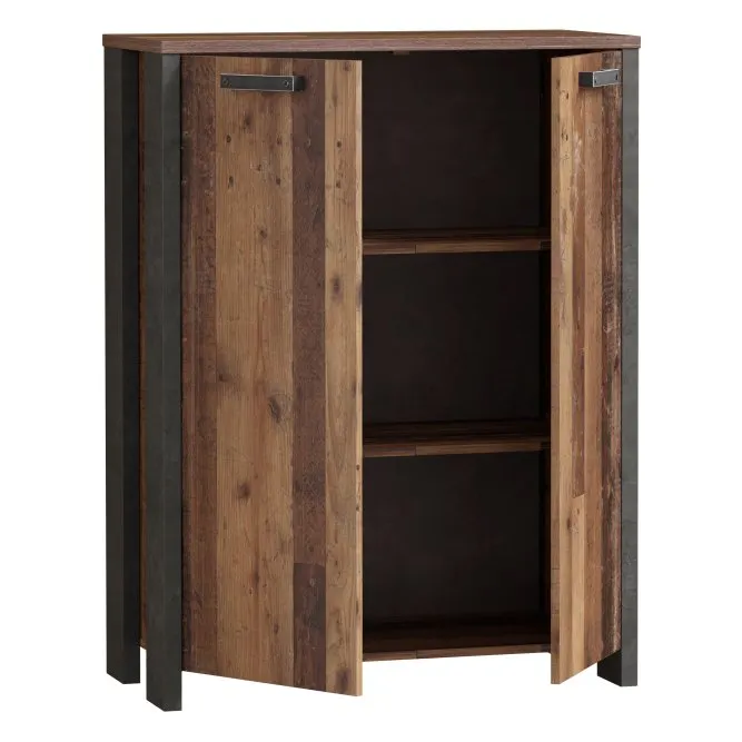 Szafka CLIF 2-drzwiowa - old wood vintage, beton - CLFR325-C546
