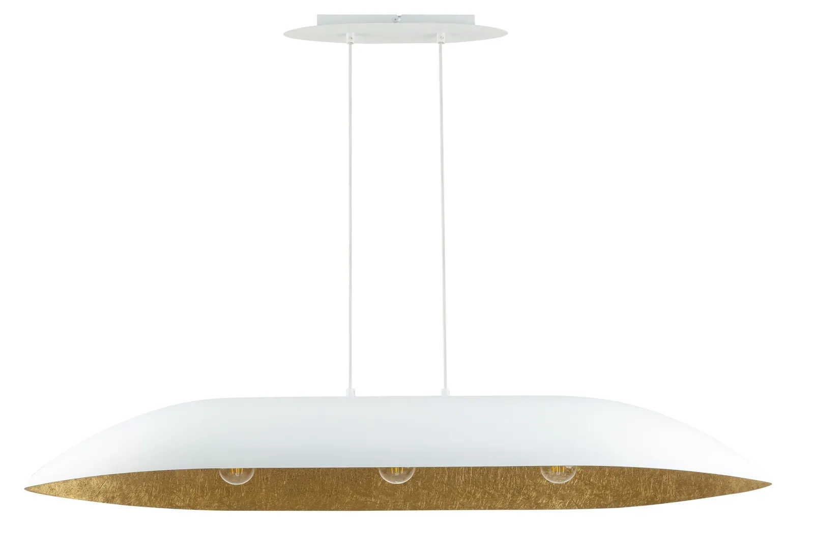 Lampa wisząca GONDOLA L biało-złota
