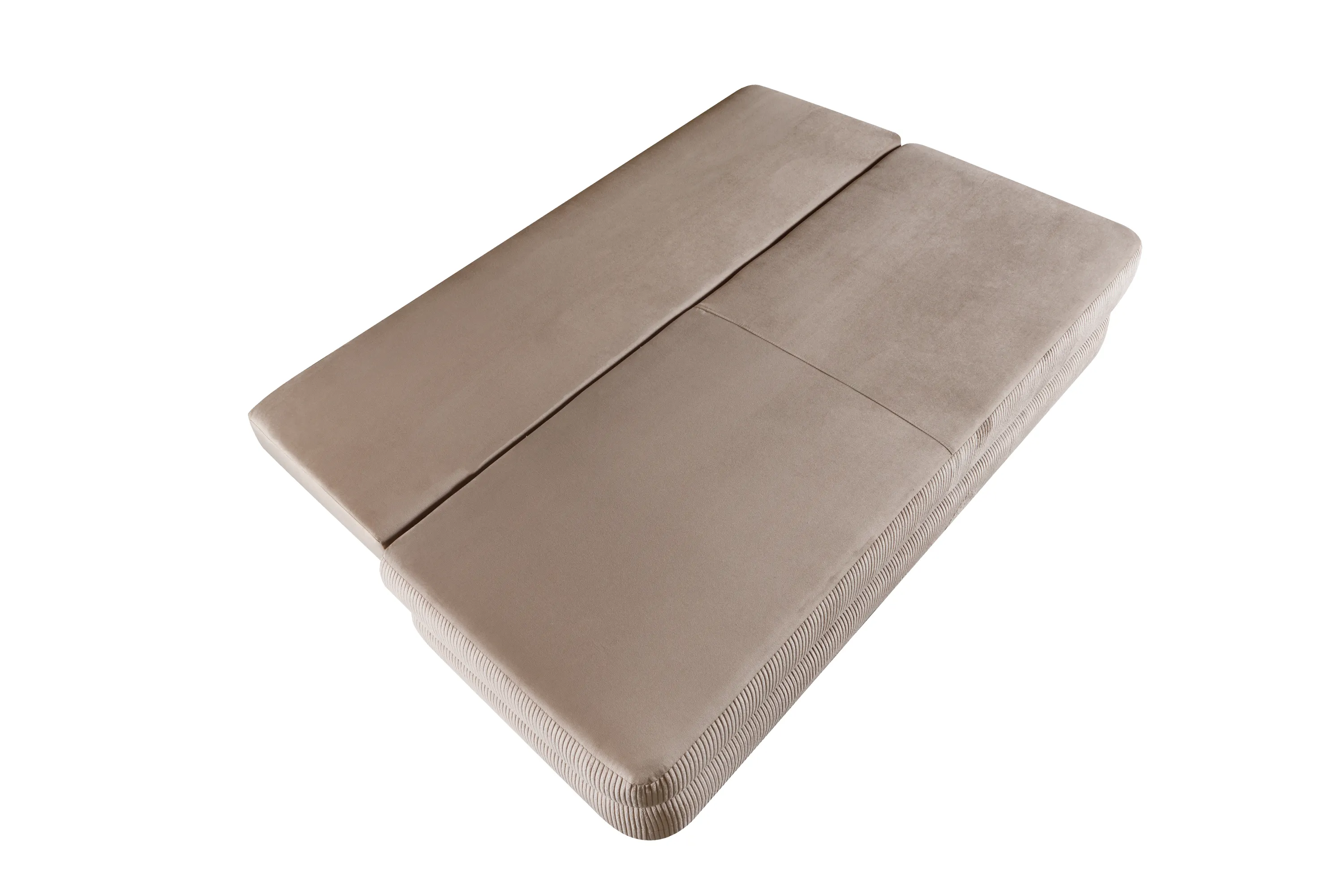 Sofa z funkcją spania Corina Paros 03 +Poso 03 sztruksowa beżowa - CORINA_PAROS_03_POSO_03