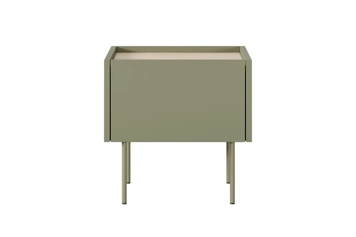 Szafka nocna DESIN 45 z 1 szufldą - oliwka - dąb nagano - B_149155