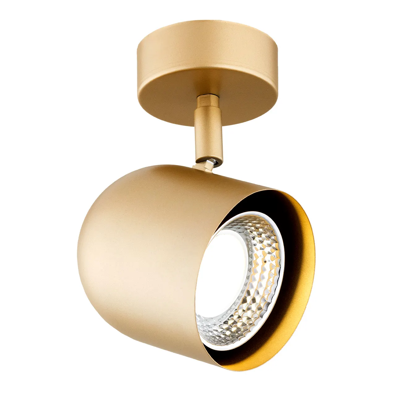 Kinkiet plafon ISOLA metalowy złoty mat regulowany Kinkiet plafon ISOLA metalowy złoty mat regulowany