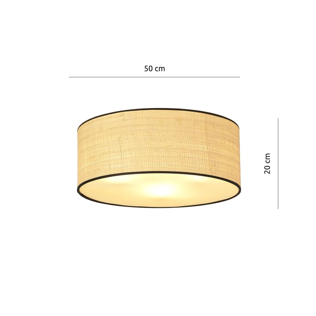 Lampa sufitowa  ASTON 3 czarny brązowy — zdjęcie 6
