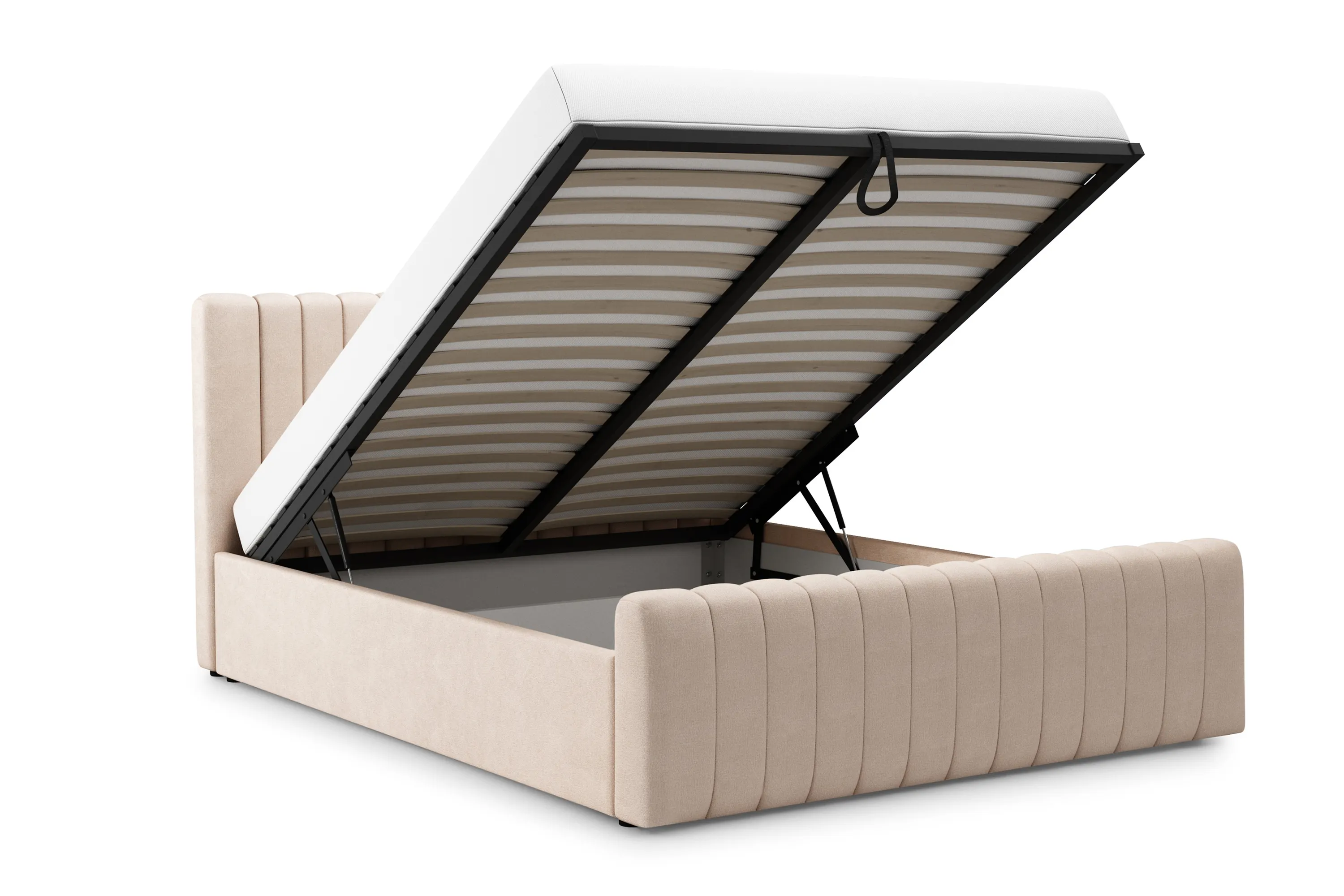 Łóżko Nicole z pojemnikiem / 160x200 / Salvador (SIC) 2 - kremowy - B_158740