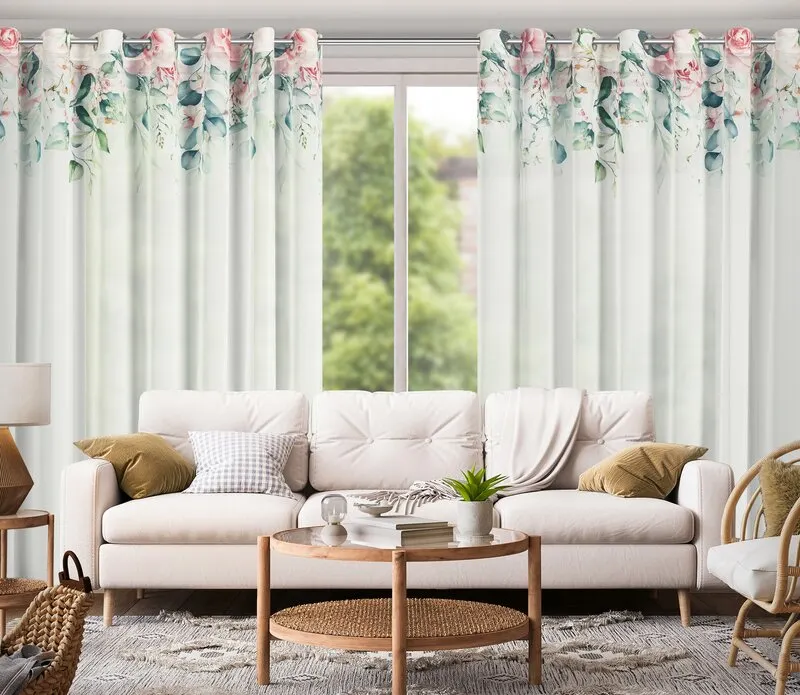 ZASŁONA GOTOWA ALORA 350 X 250 CM BIAŁY - EU_457124