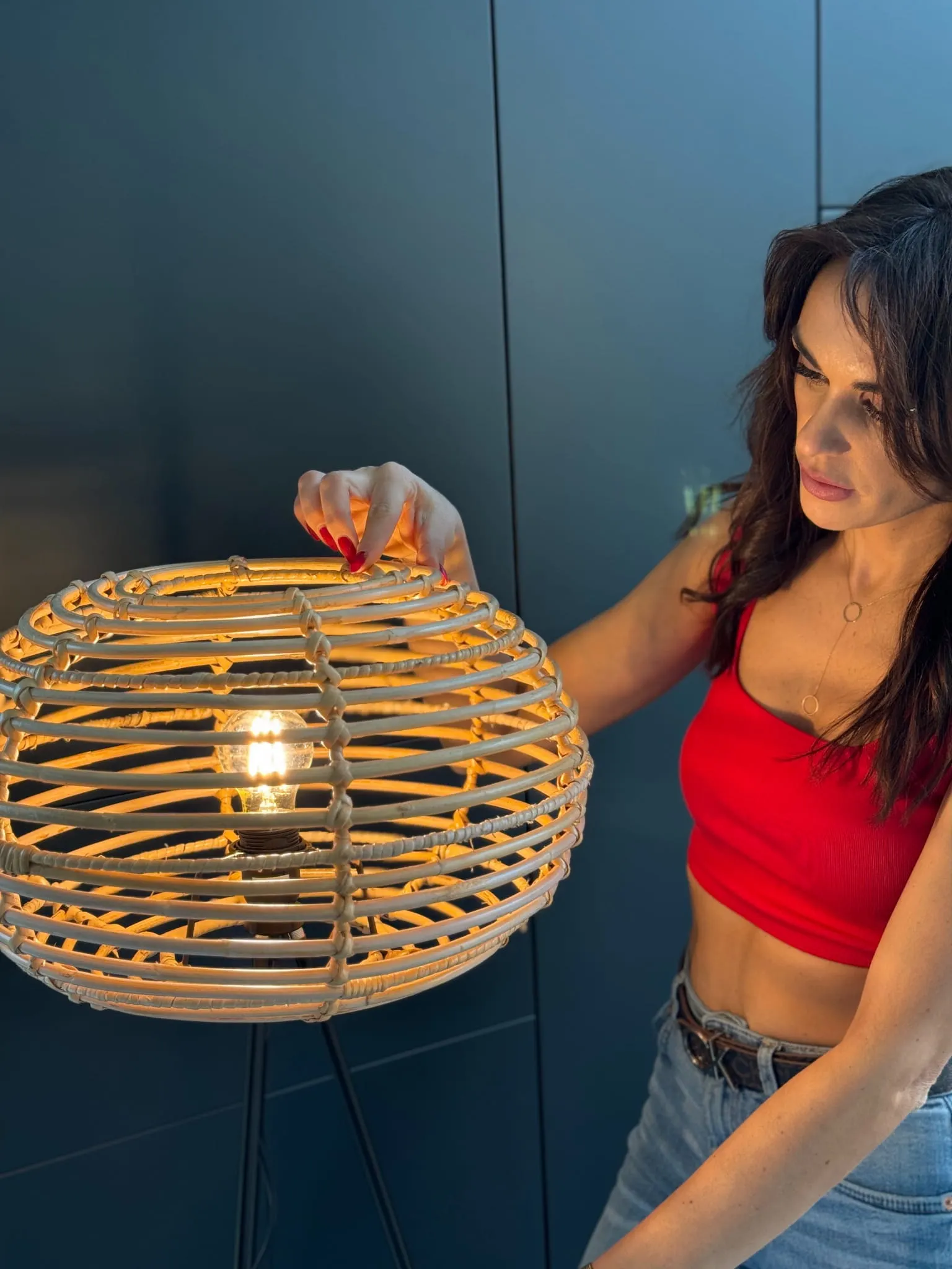 LAMPA PODŁOGOWA MOON - 299D-2580A