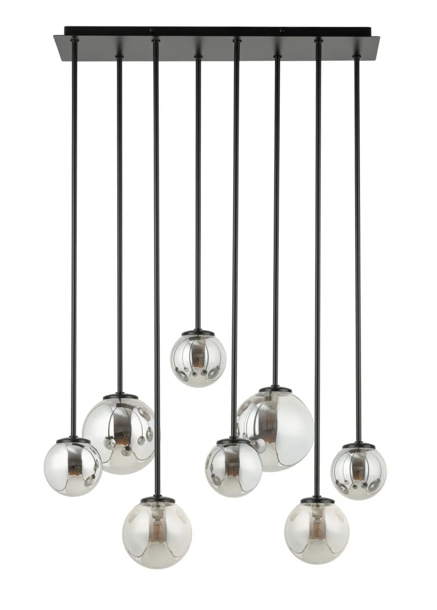 Lampa wisząca TULIA 8 szara