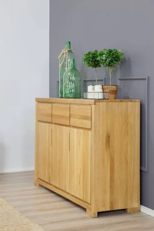 Komoda dębowa KD352 Naturalny DREWMAX - 18636