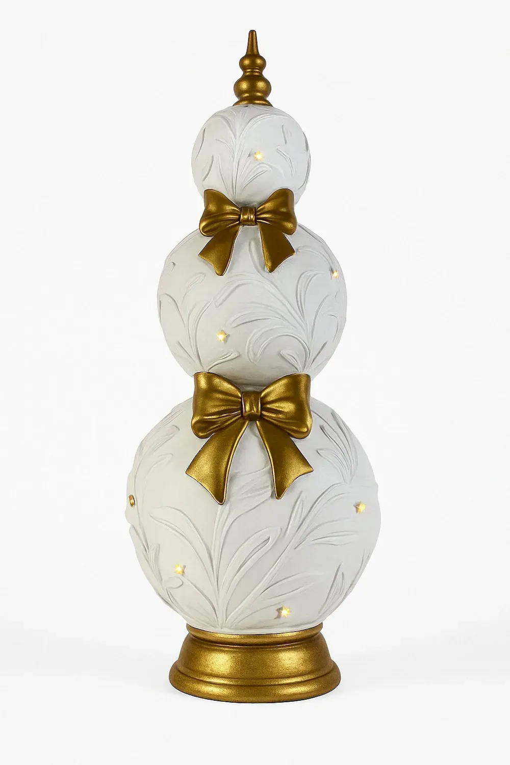 Choinka z bombek 1714 biało-złota Choinka z bombek 1714 biało-złota