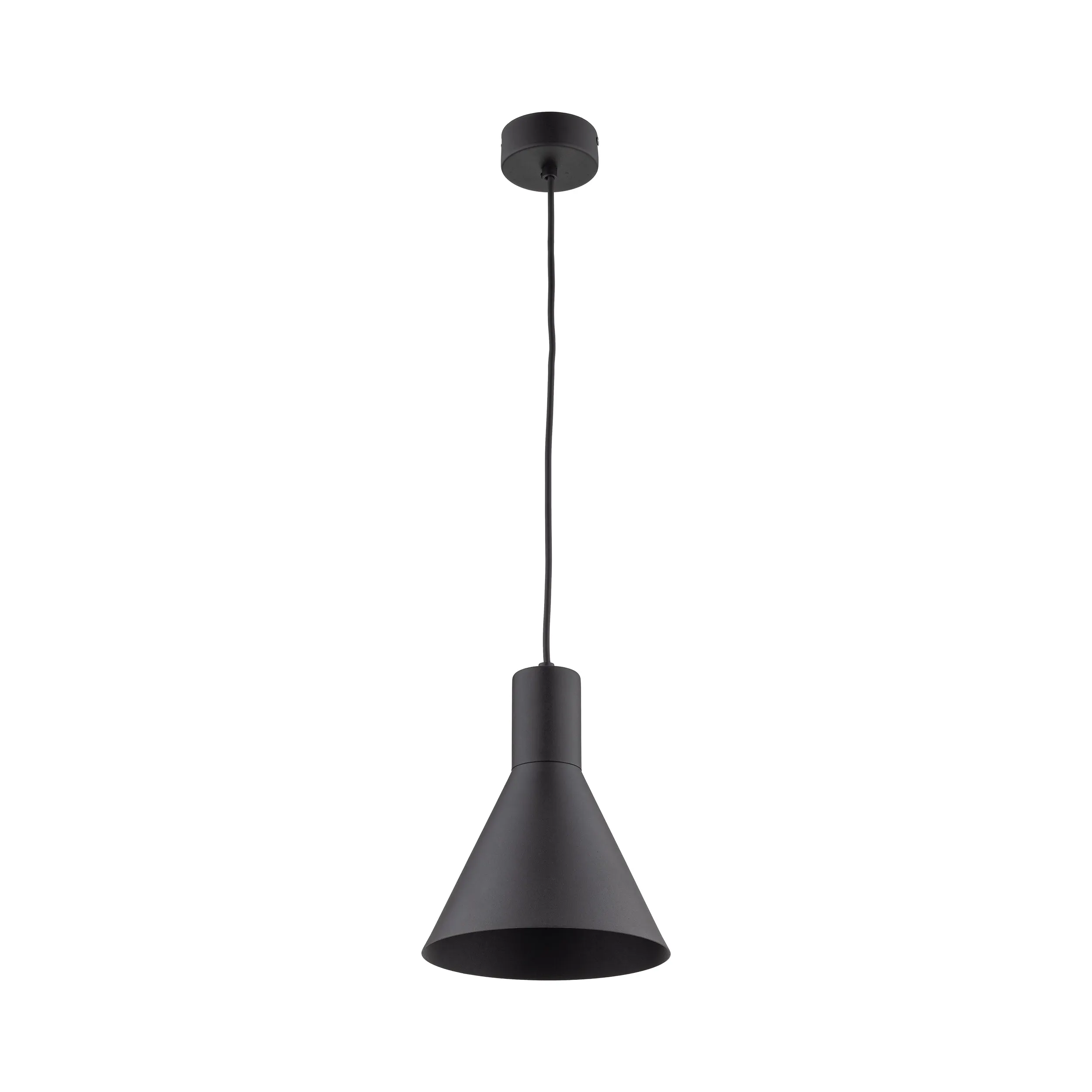 Lampa wisząca JUMP metalowa czarna okrągła 155x18cm
