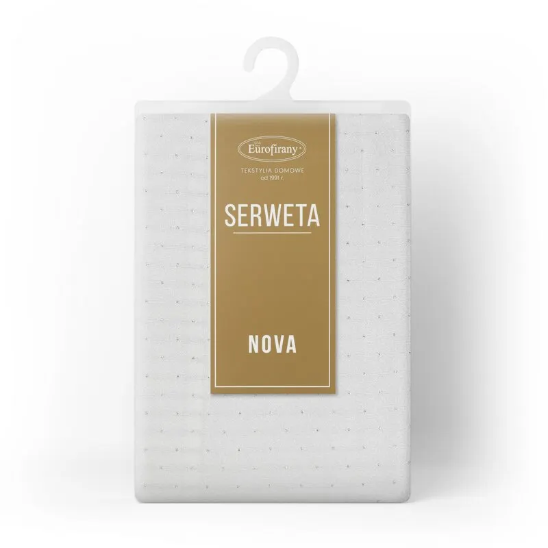 OBRUS ELLEN 85 X 85 CM BIAŁY - EU_391228