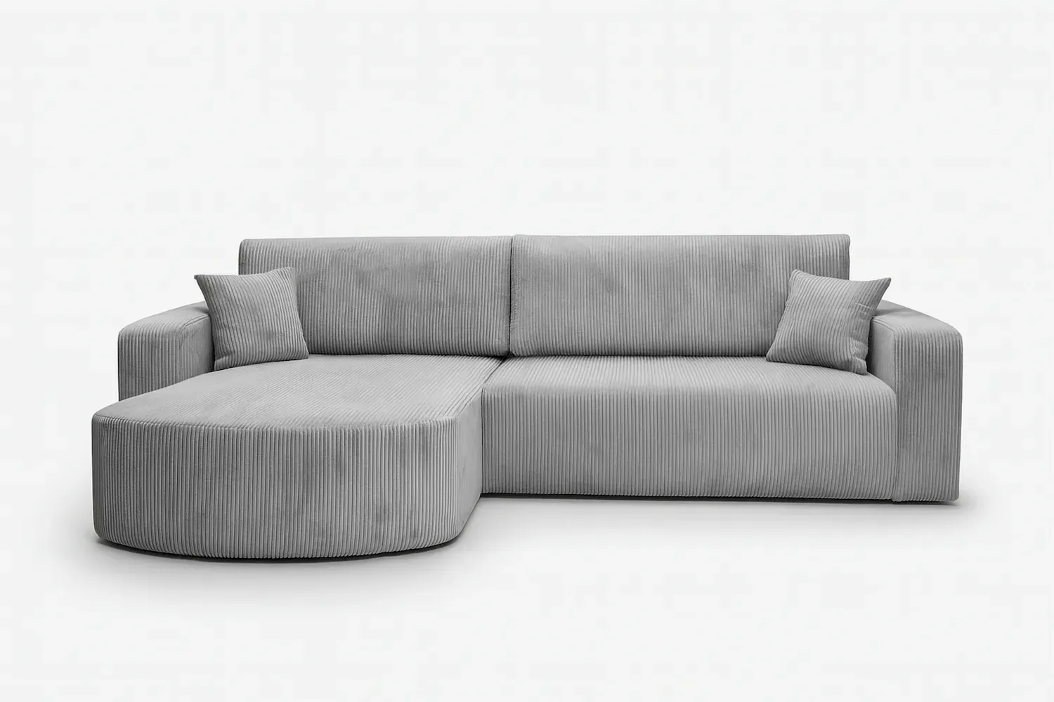 Narożnik uniwersalny BIS rozkładany tkanina Poso 110 jasnoszary - NAROZNIK_BIS_XL_POSO110