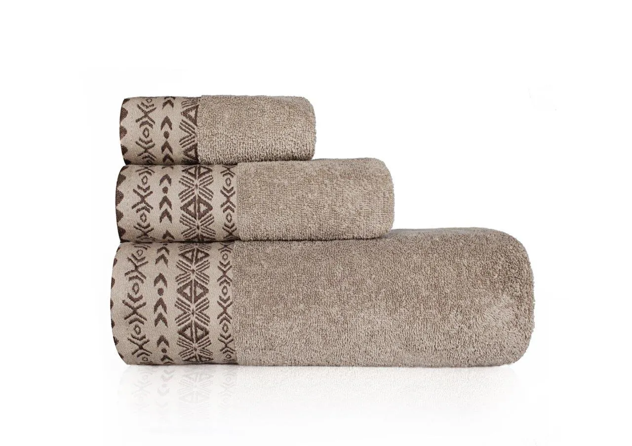 Ręcznik frotte DRIADA 30x50 gramatura 500 ciemny beż - FARO_23654