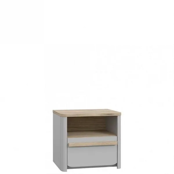 Szafka nocna z szufladą SURFINIO 44x49 szary dąb catania