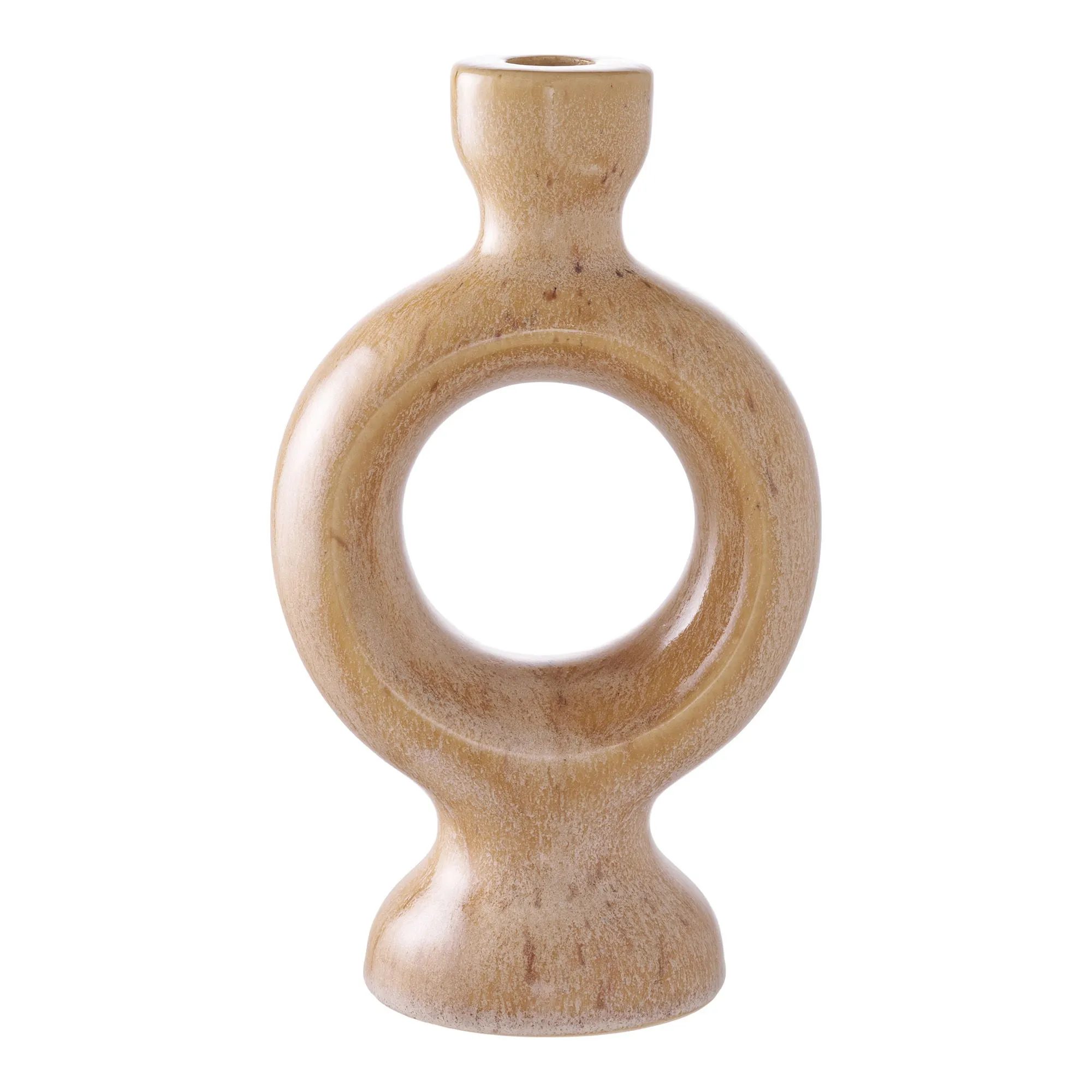 Świecznik ceramiczny CANDLE 135x88x234 cm brązowy