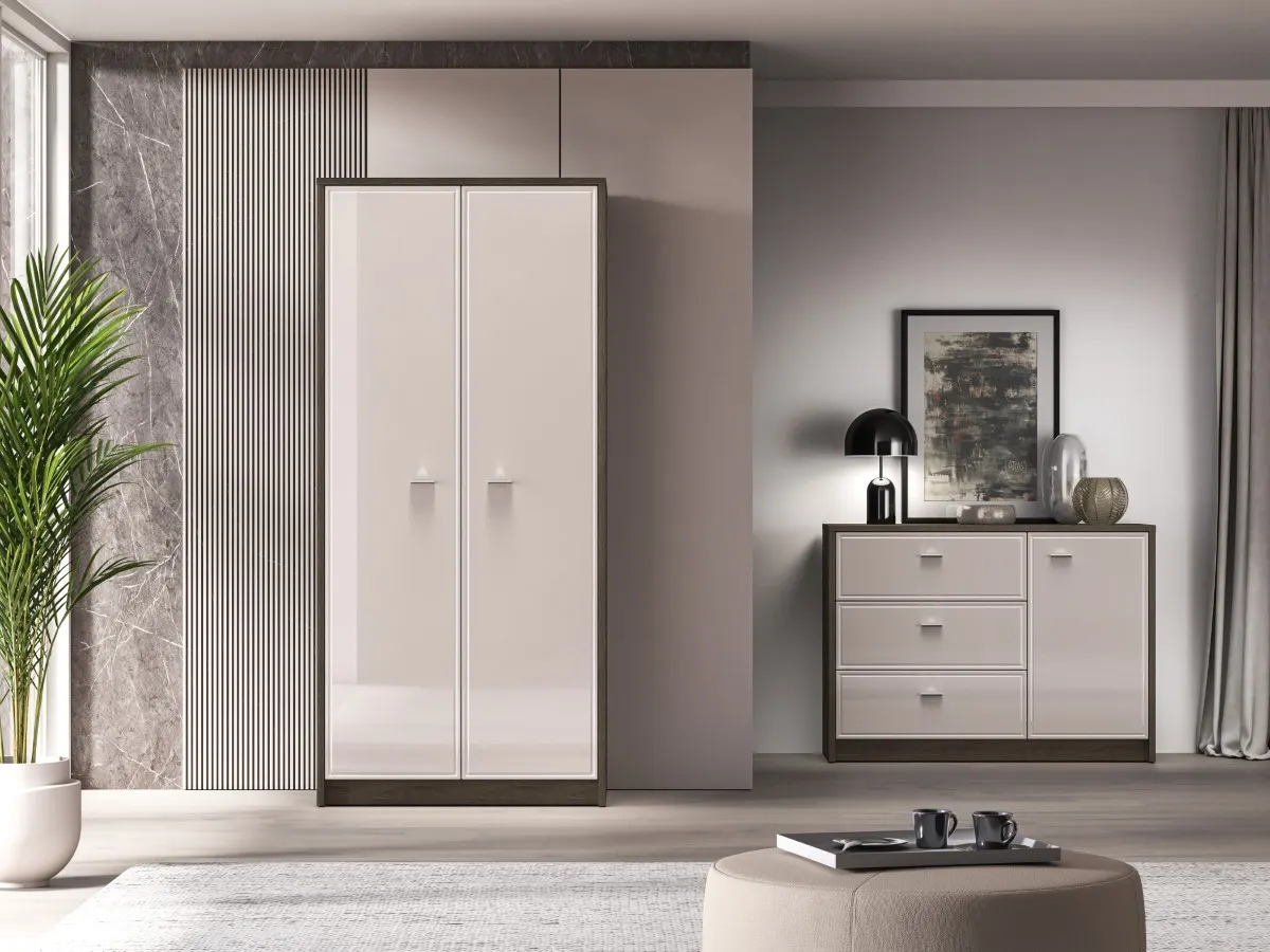 Szafa 2-drzwiowa AVANTE 89x195 kaszmir dąb Windmill - 1AVAN01-001