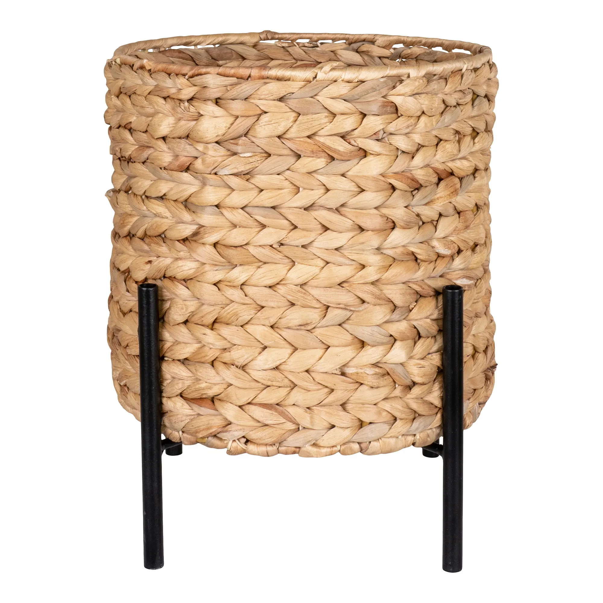 Doniczka hiacynt wodny ANTAS 265x265x29 cm naturalny czarny Meble, Łóżeczko, Łóżko dziecięce, Koszyk