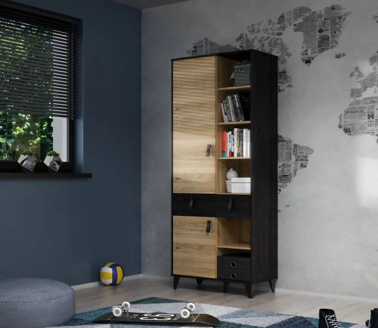 Regał LYA Dąb Mauvella FORTE - LYAR721-M687