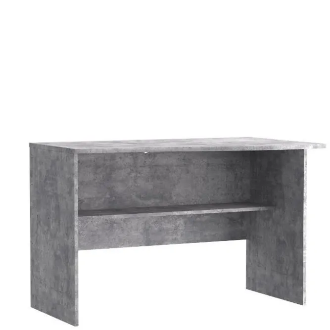 Biurko EMILY z półką 110 cm - efekt betonu