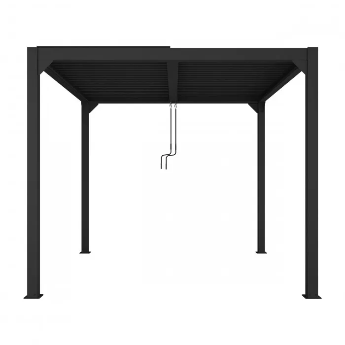 Pergola LUXE 4x4m antracyt z LED - MI_5905610251185