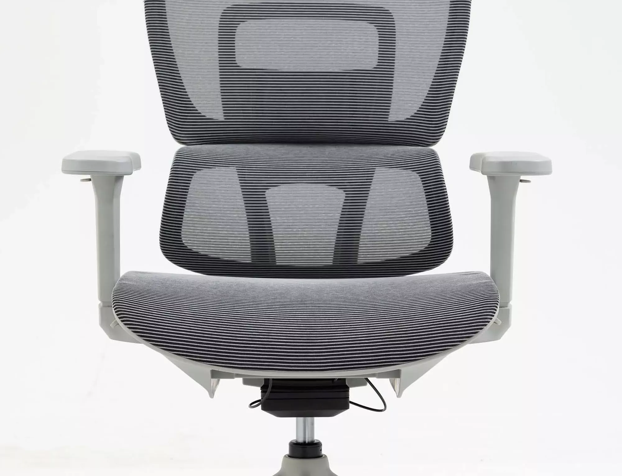 Fotel obrotowy biurowy WINNER z zagłówkiem ergonomiczny szary - OBRWINNERSZ