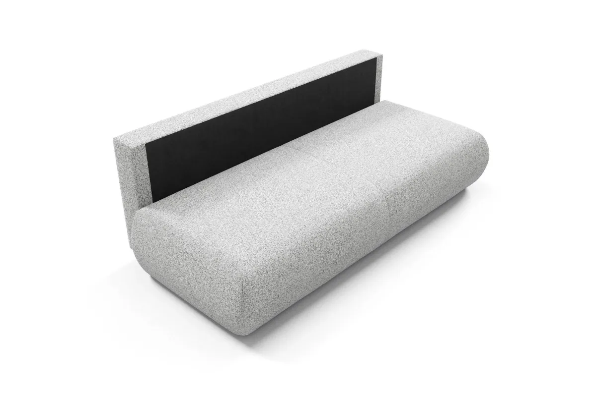 Sofa rozkładana z pojemnikiem PUENTE 214 cm jasnoszara — zdjęcie 7