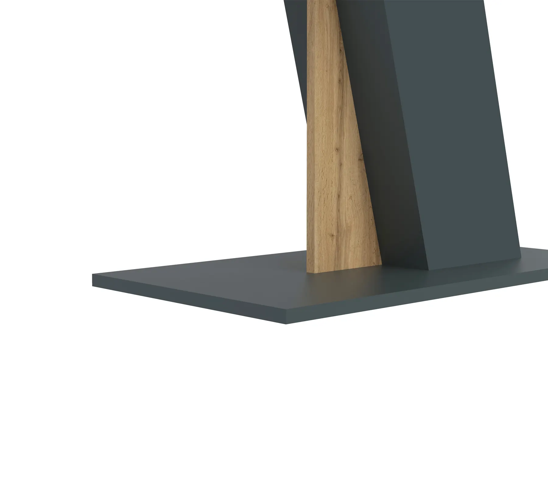 Stół na podstawie BRISTOL 90x138 dąb wotan antracyt - INT_5002609