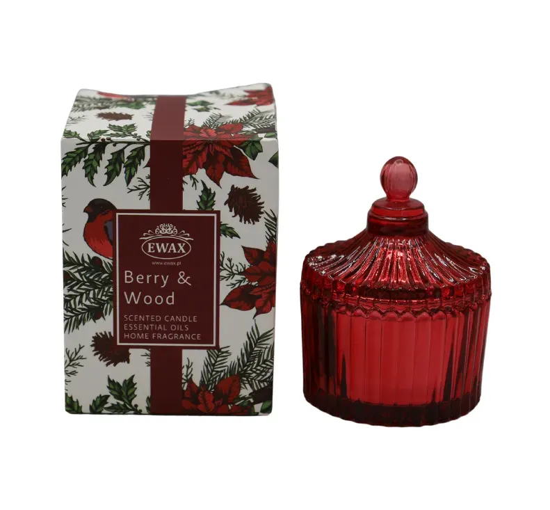 Świeczka w szkle BERRY&WOOD mała czerwona Świeczka w szkle BERRY&WOOD mała czerwona