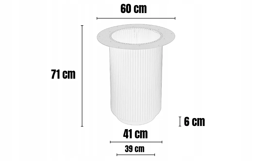 Noga do stołu metalowa TARRAGONA stelaż pod blat szary - LD_TZ000575