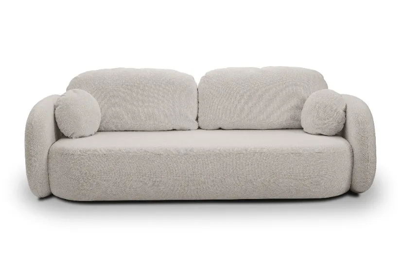 Sofa rozkładana z pojemnikiem OLIO SICURIO 238 cm jasnoszara - OLIO_SO_SICURIO65