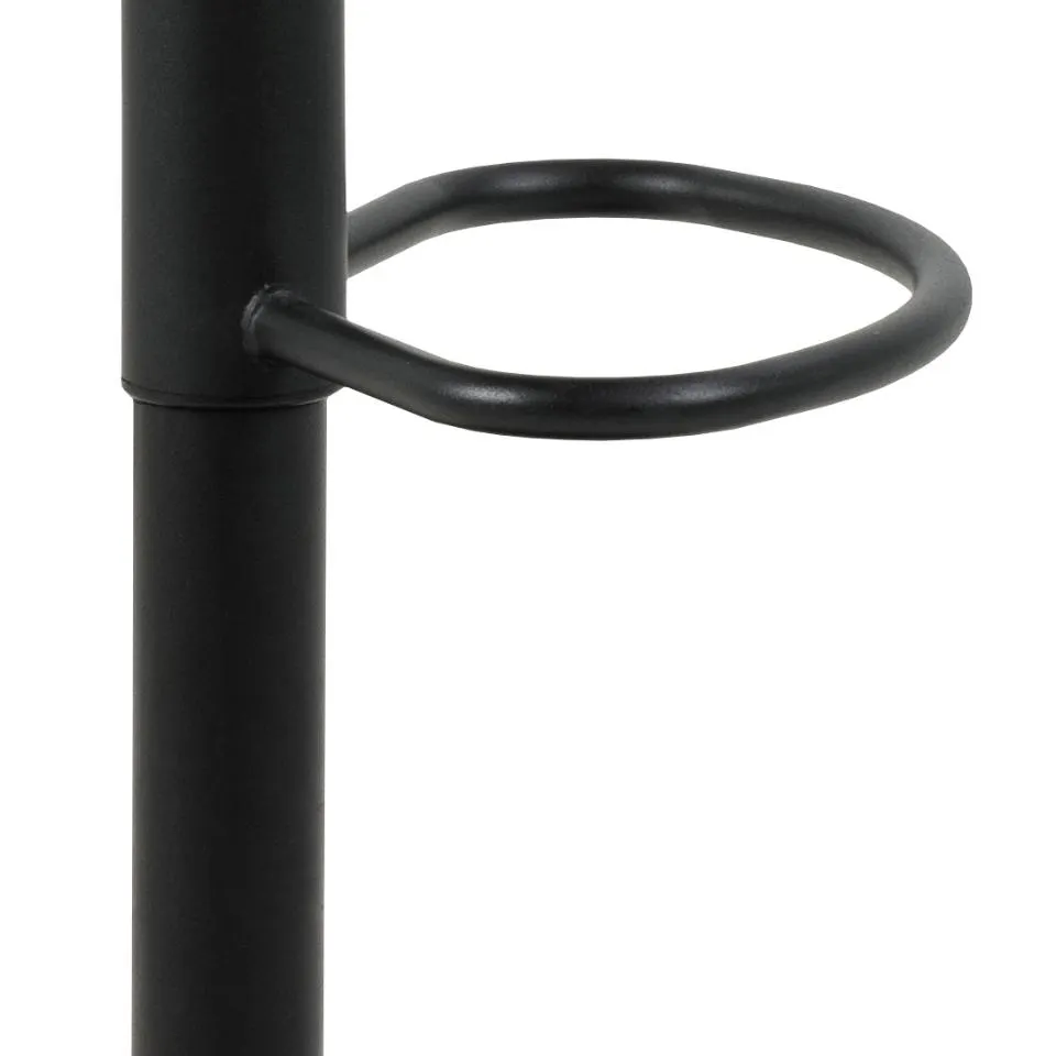 image rączka, pierścień, stelaż, metalowy, czarny