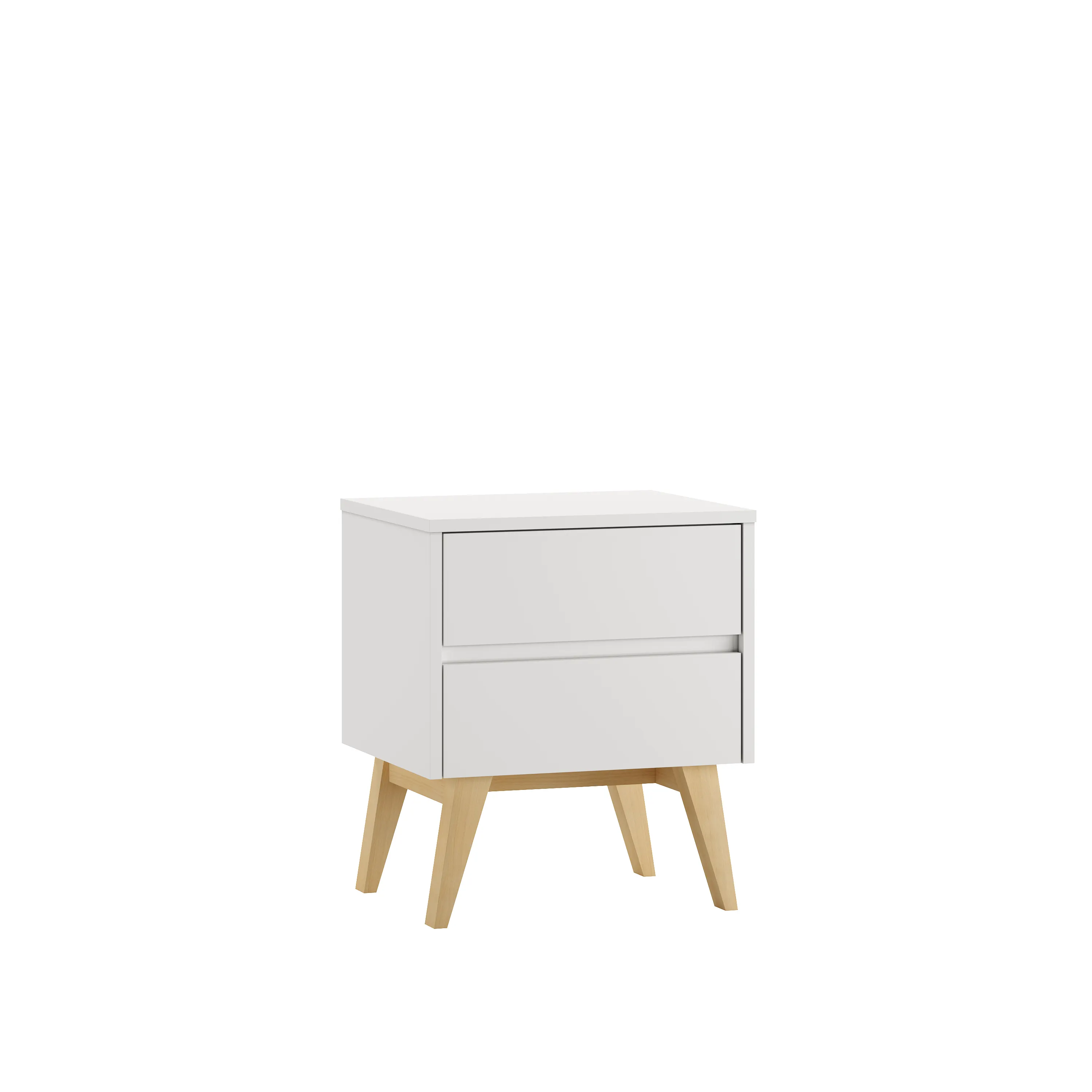 Szafka nocna z szufladami SWING 56x48 biała
