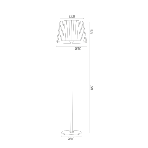 ASTI_3848-3849 Lampa podłogowa ASTI metalowa chromowana czerwona 175x45cm - 3848