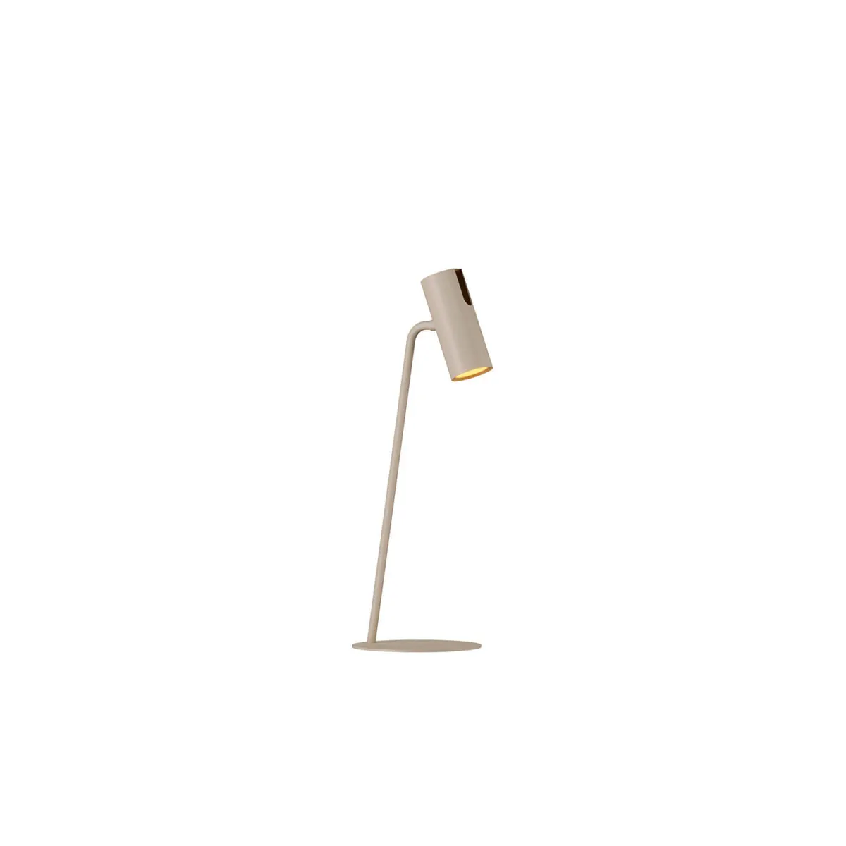 lampa stołowa, kinkietowy, metalowa, beżowa, oswietlenie punktowe